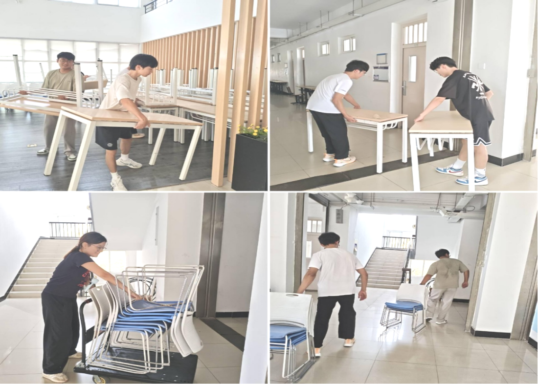 商学院开展新学期教室整改工作